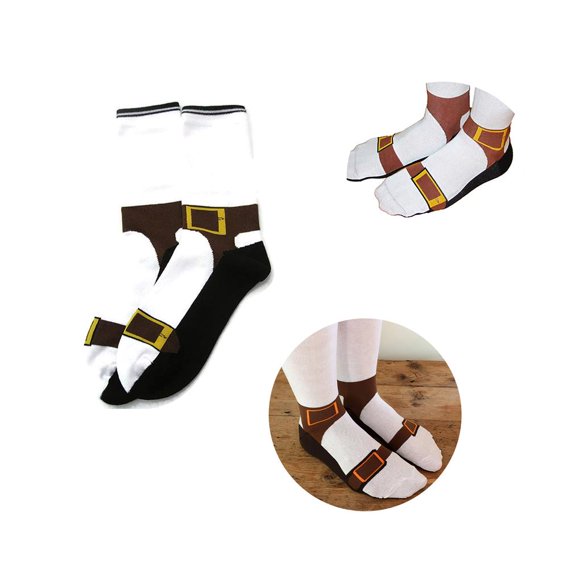 Cotton Sandal Socks Soft and Comfortable Slipper Socks Non-Pilling Socks Slipper Socks Innovative Design Socks Personalized and Novel Socks Fantastic Gift for Men and Women