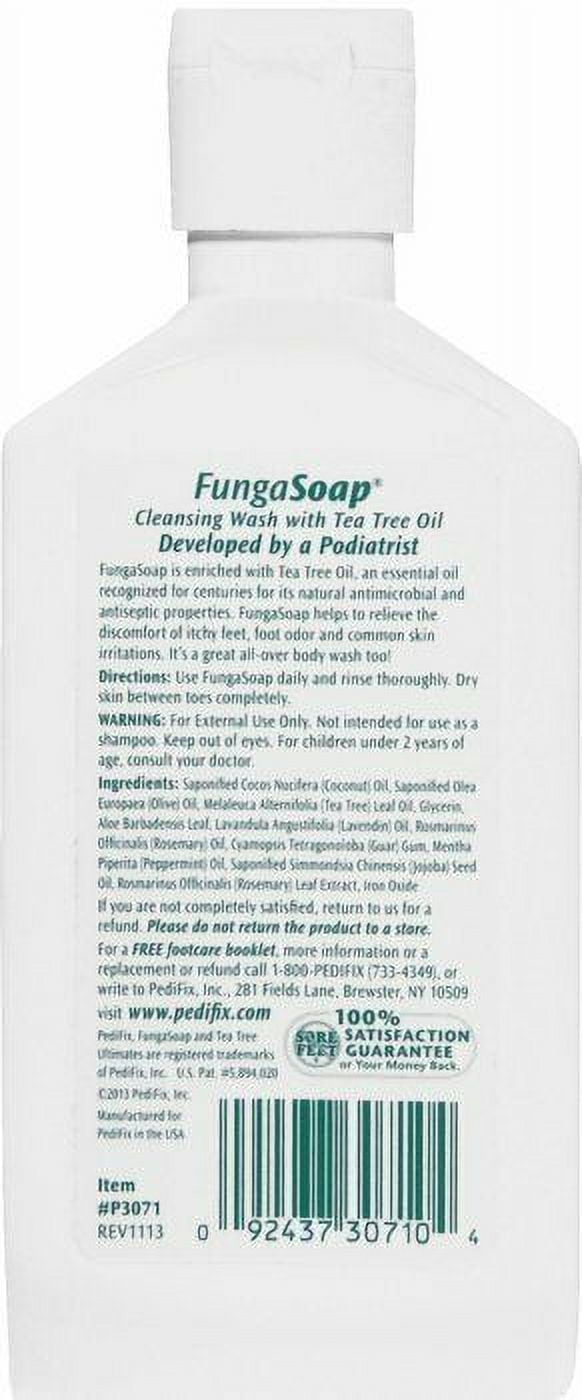 2 Pack - PediFix Tea Tree Ultimates FungaSoap Cleansing Wash 6 oz