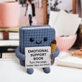 thumbnail image 2 of Crochet Emotional Support Book, Handmade Positive Energy Knitted Book, Cute Room Decoration,2025 Inspirational Graduation Gift(Mix), 2 of 5