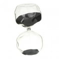 thumbnail image 3 of Reloj de arena de cristal, suministros de arte, diseño retro creativo, artesanías de moda, adorno Negro, 3 of 9