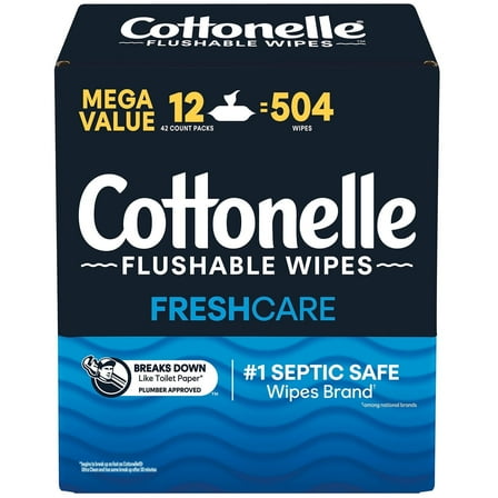 Cottonelle Fresh Care Flushable Wipes, 504 ct.