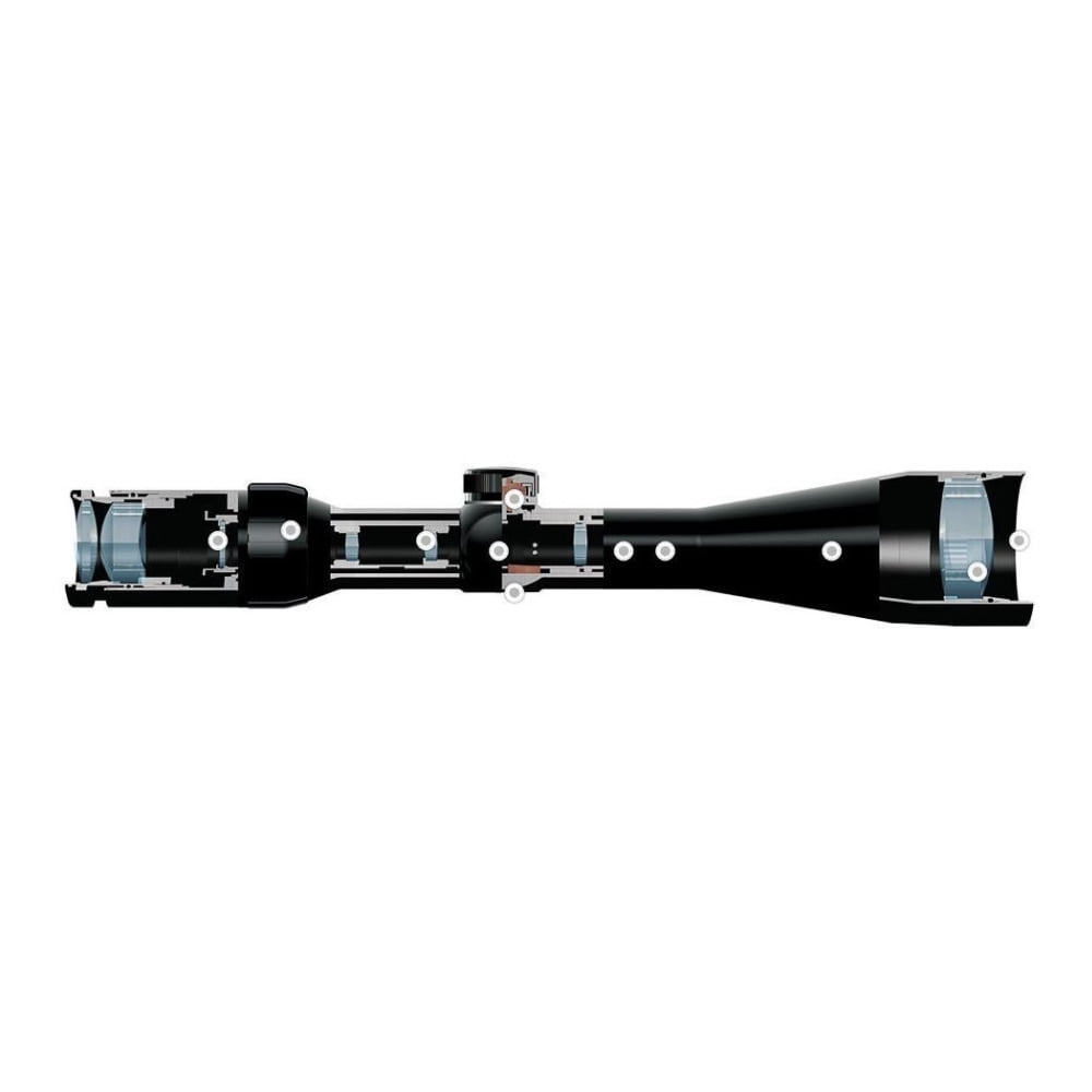 Hawke Sport Optics Vantage Rifle Scope, 3-9x40mm, 1in, SFP, Mil Dot Reticle, Black