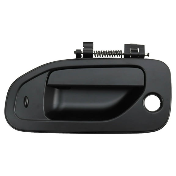 TRQ Front Left Exterior Door Handle For 13-21 Chevy City Express Nissan NV200 DHA54091