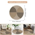 thumbnail image 2 of SUNDEREY Easy Jute Round Rug 3ft Indoor Outdoor Patio Rug Farmhouse Large Area Rug, Contemporary Non Slip Non Shedding Floor Carpet Rug,Nature, 2 of 5