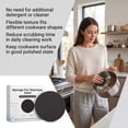 thumbnail image 2 of Steeli Sponge for Stainless Steel, Removes Burnt-On Stains, Suitable for Stainless Steel Surfaces, Leaves No Scratches, Durable Kitchen Sponge – For Pots, Pans & Cookware (6PCS), 2 of 11