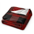 thumbnail image 6 of Red Tartan Throw Blanket,Super Soft Anti-Pilling Flannel Bed Blankets, 40"x30", 6 of 8
