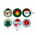 thumbnail image 2 of Christmas Punch Needle Coaster DIY Kit Embroidery Heat Resistant Mat Handcrafted Beverage Pad Stress Relief Holiday Art Material Set Home Decor B110, 2 of 3