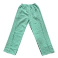 thumbnail image 3 of WILLBEST Pantalones Casuales para Mujer, Clásicos a Cuadros, Pierna Ancha, Estilo Moderno, con Cinturón Largo y Bolsillo para Uso Diario Grande, 3 of 3