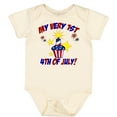 thumbnail image 3 of Inktastic My Very 1st 4th of July Boys or Girls Baby Bodysuit, 3 of 5