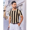 thumbnail image 3 of COOFANDY Shirts for Men Short Sleeve Sweater Summer Knit Shirt Casual Crewneck Ribbed Pullover Tees, 3 of 6
