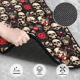 thumbnail image 3 of Honeii rock record Skull Print Car Foot Mat Four-Piece Set - Front & Rear Universal Car Floor Mats for SUVs, Trucks, Sedans, 3 of 7