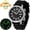 Black-Silicone, variant on Automatic Dive Watches for Men, Sport 200M Waterproof Analog Mechanical Watch with Day Date, Super Luminous, Silicone Strap, Stainless Steel, Sapphire Crystal, Men's Pro Diver Watch (Yellow)