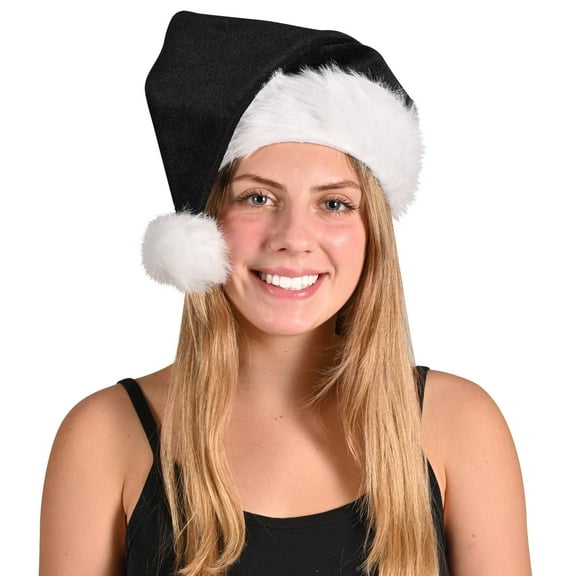 Beistle - Black Santa Hat - Pack of 12
