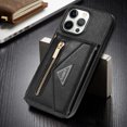 thumbnail image 5 of Allytech iPhone 16 Plus Case Wallet, Crossbody Shoulder Strap Zipper Wallet with Cards Slots Pocket Shockproof Protective Case Cover for Apple iPhone 16 Plus - Black, 5 of 8