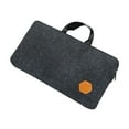 thumbnail image 3 of hengtong Keyboard Storage Bag Mobile Office with Zipper Stylish PC Keyboard Case Dark Gray, 3 of 9