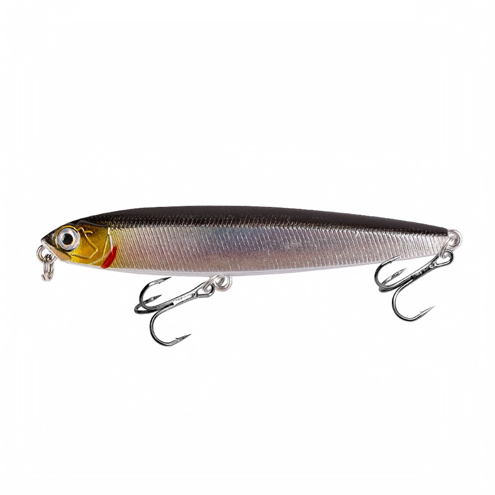 MInHoues Sinking Pencil Lure 2.95 Long Casting Hard Artificial Fishing Bait with Treble Hooks Realistic Swimbait for Snakehead Bass and Trout Freshwater Saltwater Gear