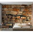 thumbnail image 6 of Tiptophomedecor Background & Patterns Wallpaper Wall Mural - Big Stacked Stones Castle Wall, 6 of 8