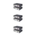 thumbnail image 3 of kurtrusly 2pcs/set Large Capacity Storage Bags For Closet Organization Reinforced HandleThe Handle Of Storage Gray 3Set, 3 of 6