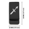 thumbnail image 2 of Stainless Steel Sagittarius Zodiac Sign (Centaur Archer) Classic Slim Money Clip Credit Card Holder, 2 of 2