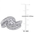 thumbnail image 3 of Openwork Diamond Engagement Ring Set, Vintage Filigree Bridal Ring Set, Illusion Set Diamond Bridal Set, 2.3 Ct Simulated Diamond, 925 Sterling Silver, Wedding Gifts, 3 of 5
