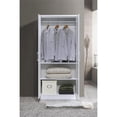 thumbnail image 5 of Pemberly Row 2 Door Wooded Armoire with 4 Shelves in White Finish, 5 of 7