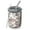 White Pioneer Flower, variant on 12oz Coffee Tumblers Geometric Diamond Chevron Pattern Stainless Steel Vacuum Insulated Travel Tumbler Coffee Cups Mug with Lid and Straw with Cleaning Brush for Cold & Hot Drinks