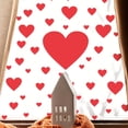 thumbnail image 4 of Aufmer Valentine Window Stickers, Adhesive Electrostatic Decals, Refrigerator Stickers for Home, Removable Static Cling Toilet Wall Decor, 4 of 6