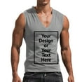 thumbnail image 5 of Afdoent Men's Tank Top Male V Neck Tank Top Lightweight Athletic Solid Sleeveless T Shirt Casual Streetwear, 5 of 7