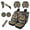 American Tribal Highland Cow Sunflower, variant on Renewold Bohemian Flower Butterfly Car Seat Cover Split Covers Full Set of 11 PCS with Keychain Headrest Cover Cup Coasters Handbrake Cover Gear Shift Cover for Men Women Easy to Install