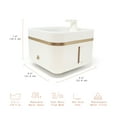 thumbnail image 5 of Beautiful Pet Water Fountain with Removable Faucet, 3.8L, White by Drew Barrymore, 5 of 6