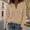 A1 Beige, variant on GILIGEGE Women's V Neck Ribbed Knit Cropped Sweater,Long Sleeve Drop Shoulder Loose Pullover Top,Solid Color Casual Knitted Blouse for Date Nights,Trips and Cool Fall Everyday Outfits Green S