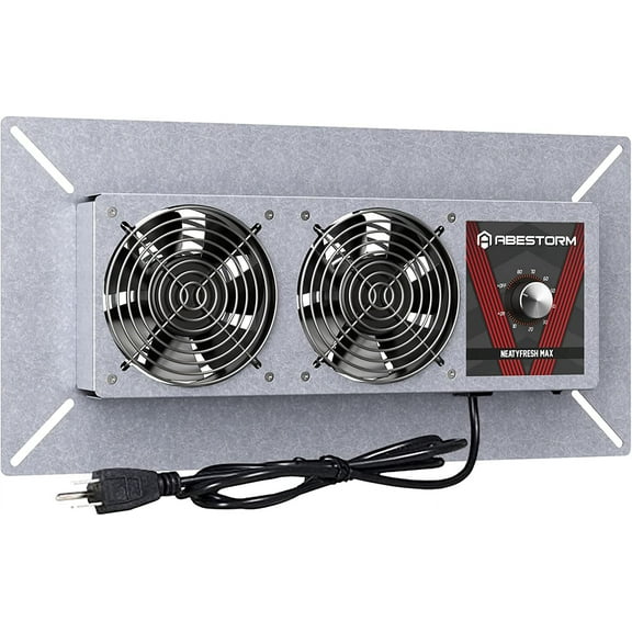 Abestorm Crawlspace Ventilation Fan with Humidistat, Basement Vent Fans with Dehumidistat & Freeze Protection Thermostat, Dual Air Vent Fan for Basement/Kitchen (220 CFM Airflow)