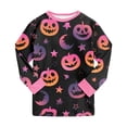 thumbnail image 6 of Shakumy Girls Boys Halloween Pajamas 2 Piece Graphic Long Sleeve Long Pants Pajama Set Kids Cute Pj Soft Holiday Sleepwear, 6 of 9