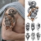 thumbnail image 2 of Pegatina de tatuaje temporal impermeable para hombres y mujeres, tatuajes falsos de transferencia de agua, arte corporal, Festival, dragón, Tigre, Cruz, India, 2 of 4