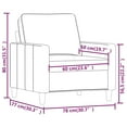 thumbnail image 4 of vidaXL Fauteuil de Sofa Vert Foncé 60 cm Velours, 4 of 5