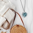 thumbnail image 4 of 2 piezas colgantes de piedra hermosos conectores pulsera accesorios irregulares suéter decoración manualidades para regalo cumpleaños novia violeta y azul Hugo Colgantes de piedra, 4 of 10