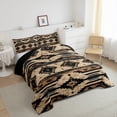 thumbnail image 4 of Manfei Hippie Aztec Bedding Full Comforter Set, Pale Brown Down Comforter, Bohomian Western Reversible Duvet Insert, Microfiber Room Decoration, 3 Pieces, 4 of 9
