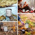 thumbnail image 4 of Stainless steel cup,With Handles And Stainless Steel 750ml Cup Cup With Handles Steel Water Cup Water Cup With Handles And Lid Cup Stainless Rookin Siuke Cup 750ml, 4 of 6
