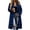 Blue, variant on Otntypg Womens Long Plaid Shacket Jacket Shirt Lightweight Thin Casual Fall Long Sleeve Lapel Button Down Flannel Trench Coats with Pockets