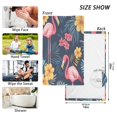 thumbnail image 6 of Yayeee 100% Cotton Hand Towels for Bathroom 16" x 28" Kitchen Towel, Red Floral Flamingo, 6 of 7