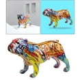 thumbnail image 5 of 2x Nordic Dog Ornament Figurines Colorful Statue Photo Props Desktop, 5 of 8