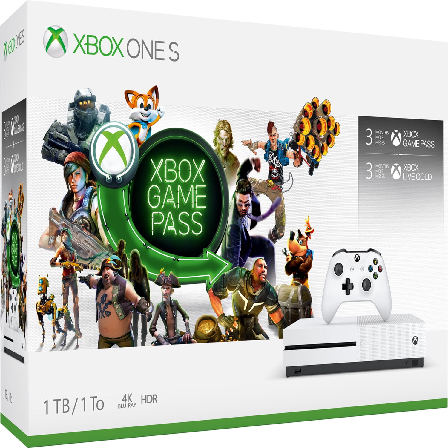 Microsoft 234 00347 Xbox One S Starter Bundle 1tb Walmart Com