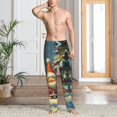 thumbnail image 4 of Christmas smile A Mens Pajama Pants Bottoms with Pockets - Comfy Mens Pj Pants, Soft Men Lounge Pants, 4 of 5