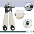 thumbnail image 2 of Stainless Steel Can Opener with Sustainable Wheat Straw Handle, Hanging Holes, Easy Open, 2 of 5