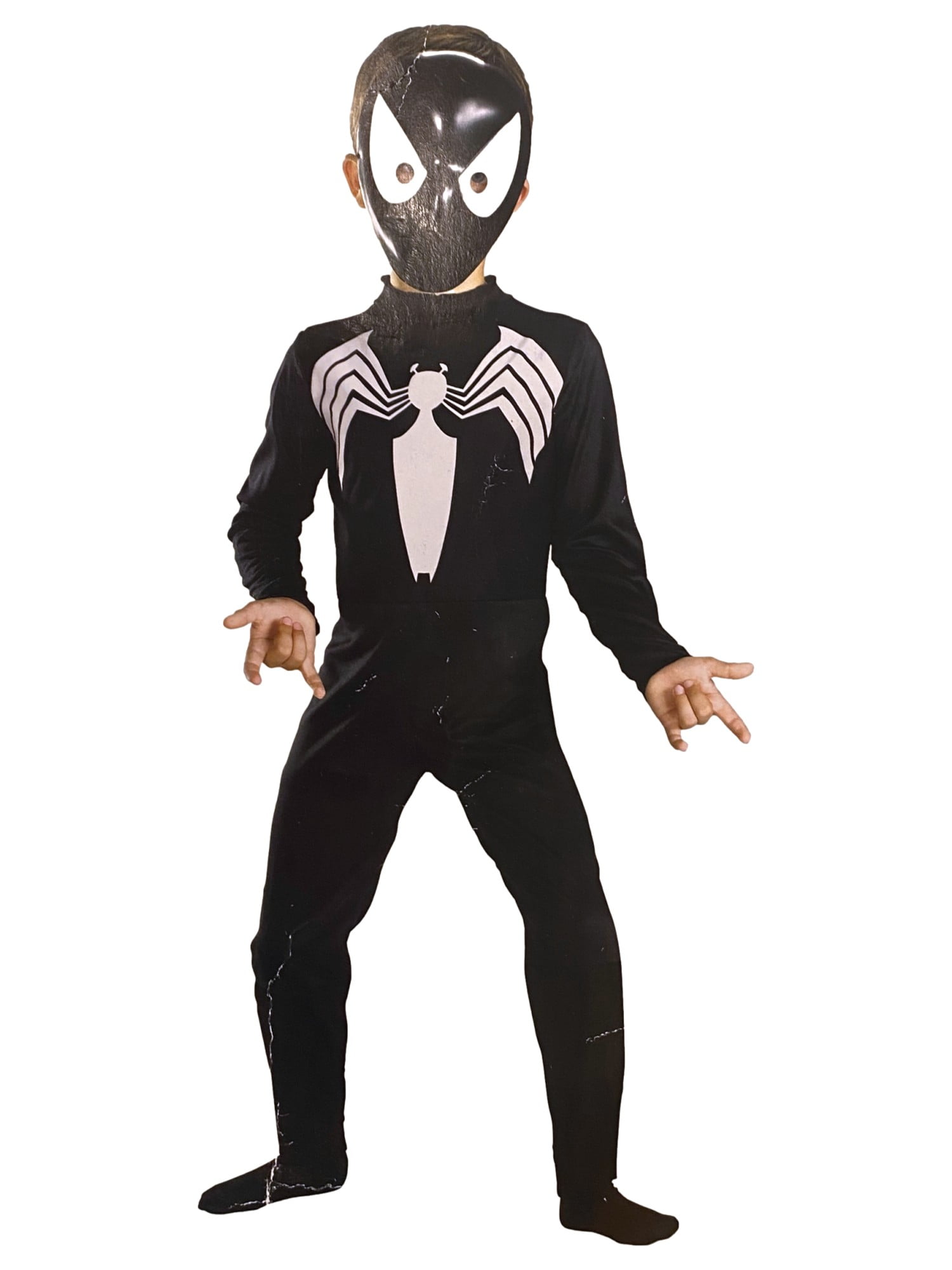Disguise Boys Basic Black SpiderMan Spiderman Halloween Costume M (78