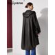 thumbnail image 4 of Gabardina de piel de oveja auténtica de Tayikistán para mujer 2024, chaqueta auténtica, cortavientos largo, chaquetas de gran tamaño con capucha, 4 of 5