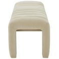 thumbnail image 5 of SAFAVIEH Couture Bellisima Solid Tufted Boucle Modern Bench, Tan, 5 of 6
