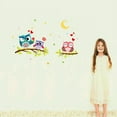 Removable Waterproof Cartoon Animal Owl Wall Sticker For Kids Rooms
