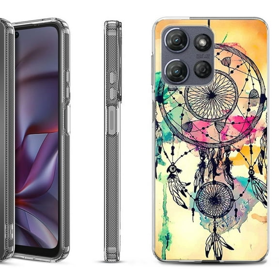 Shockproof Protective Phone Case for Motorola Moto G 5G 2025, by OneToughShield - Dream Catcher Color