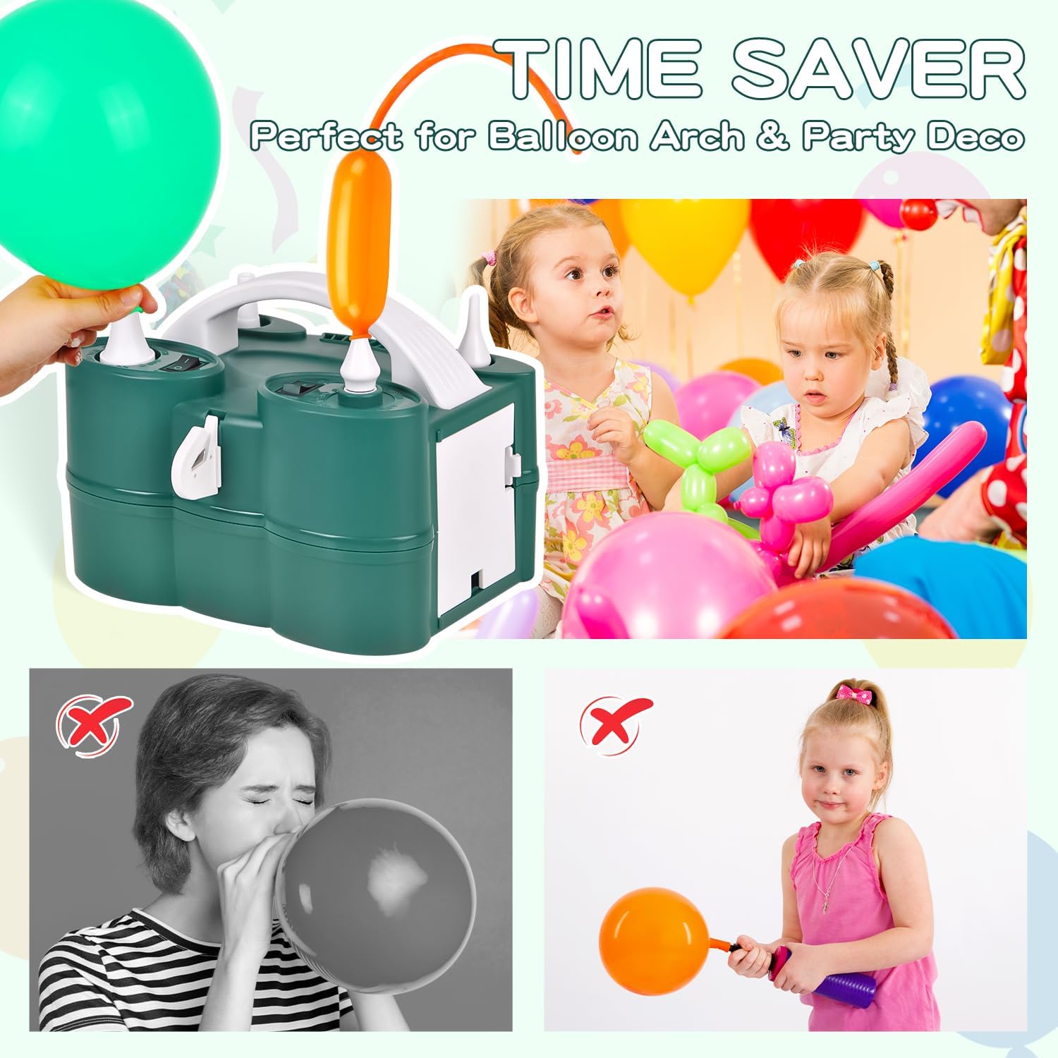 ID IDAODAN Electric Balloon Pump 3-in-1 Inflator photo 6
